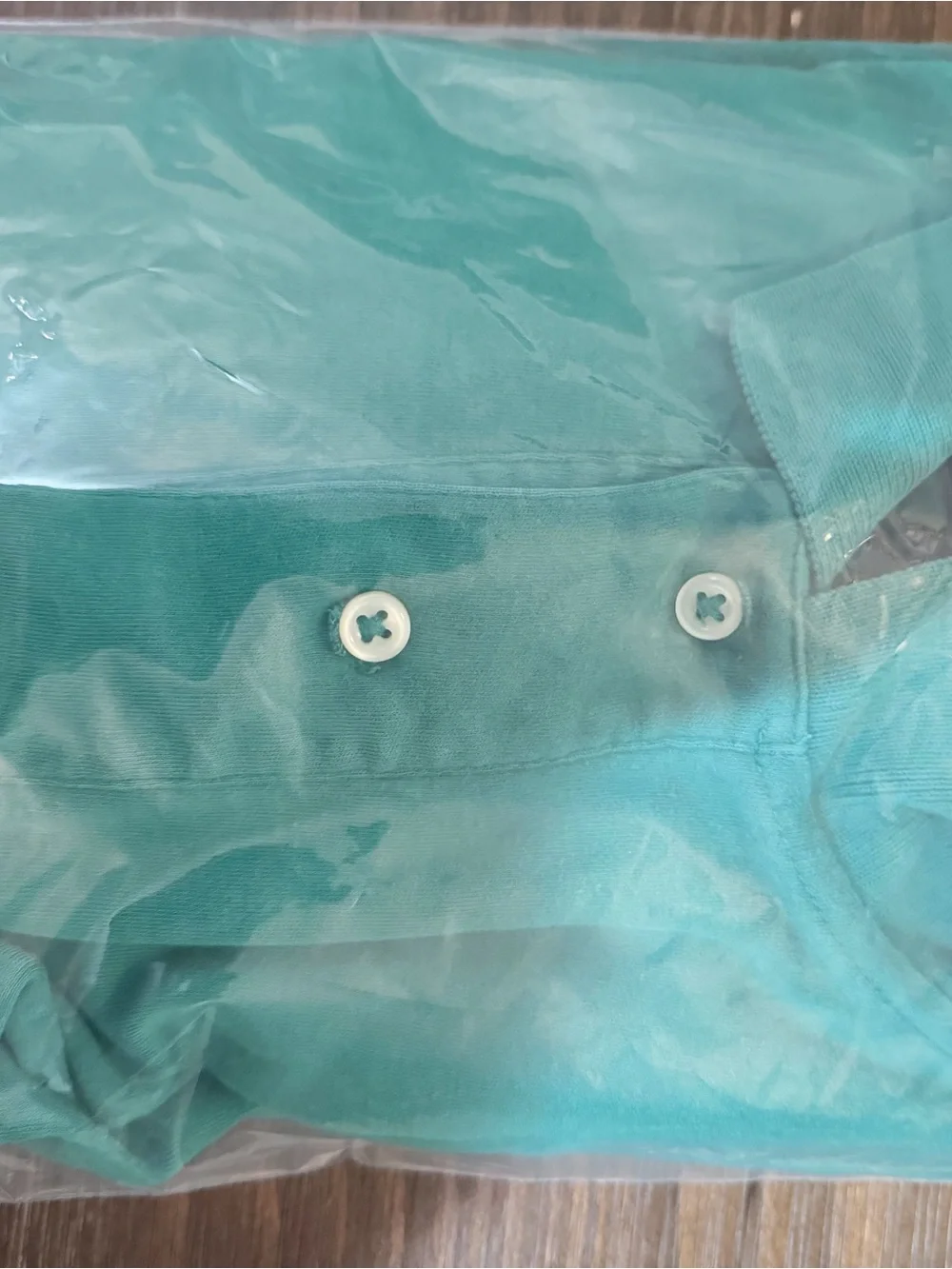 Ralph Lauren Polo Shirt in Teal Green with Purple Pony